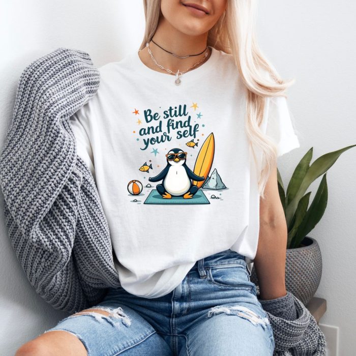 Be Still and Find Yourself Tee – Relax & Unwind with Beach Vibes